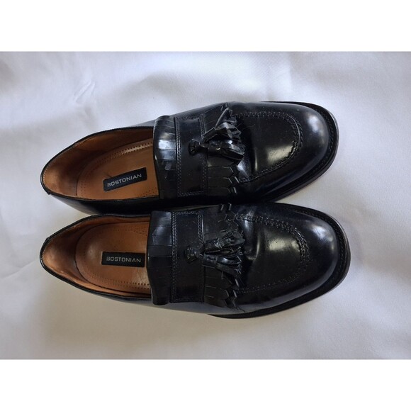 Bostonian Men's Black Leather Tassel Loafers Size 8.5 M - NEW - Picture 14 of 14